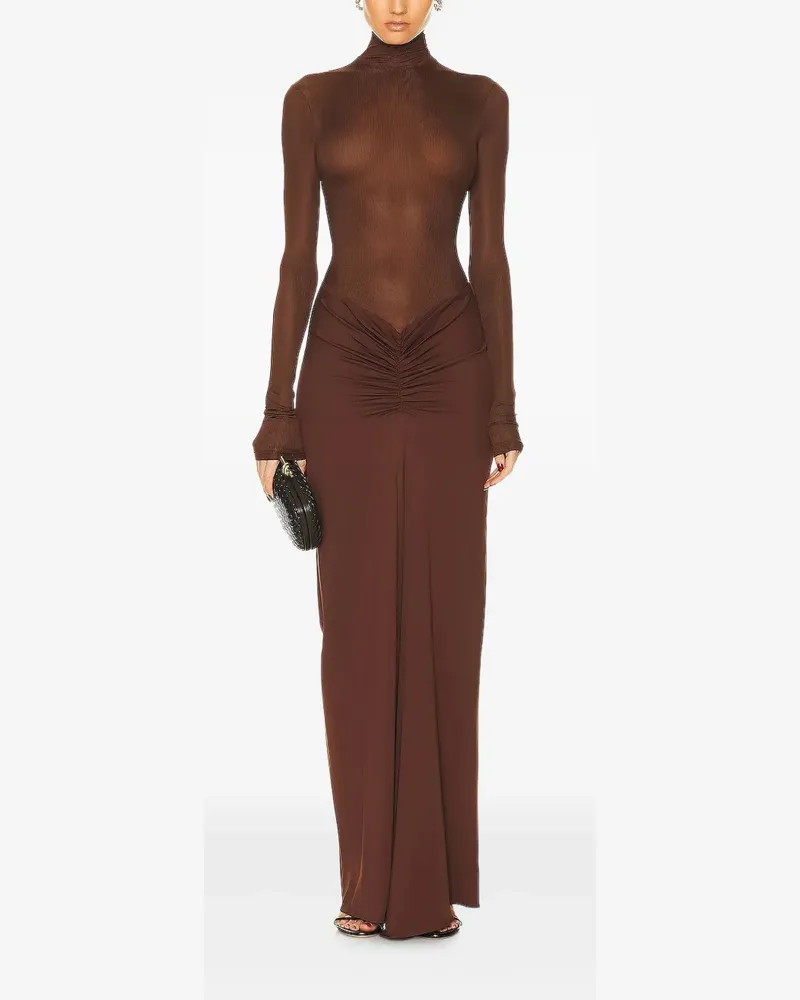 Christopher Esber Fusion Maxikleid - Braun Braun