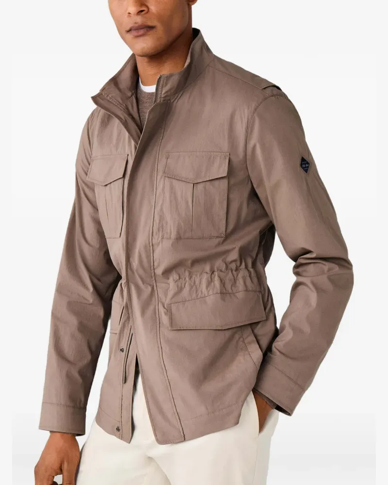 Hackett Military-Jacke mit Velospeed-Patch - Nude Nude