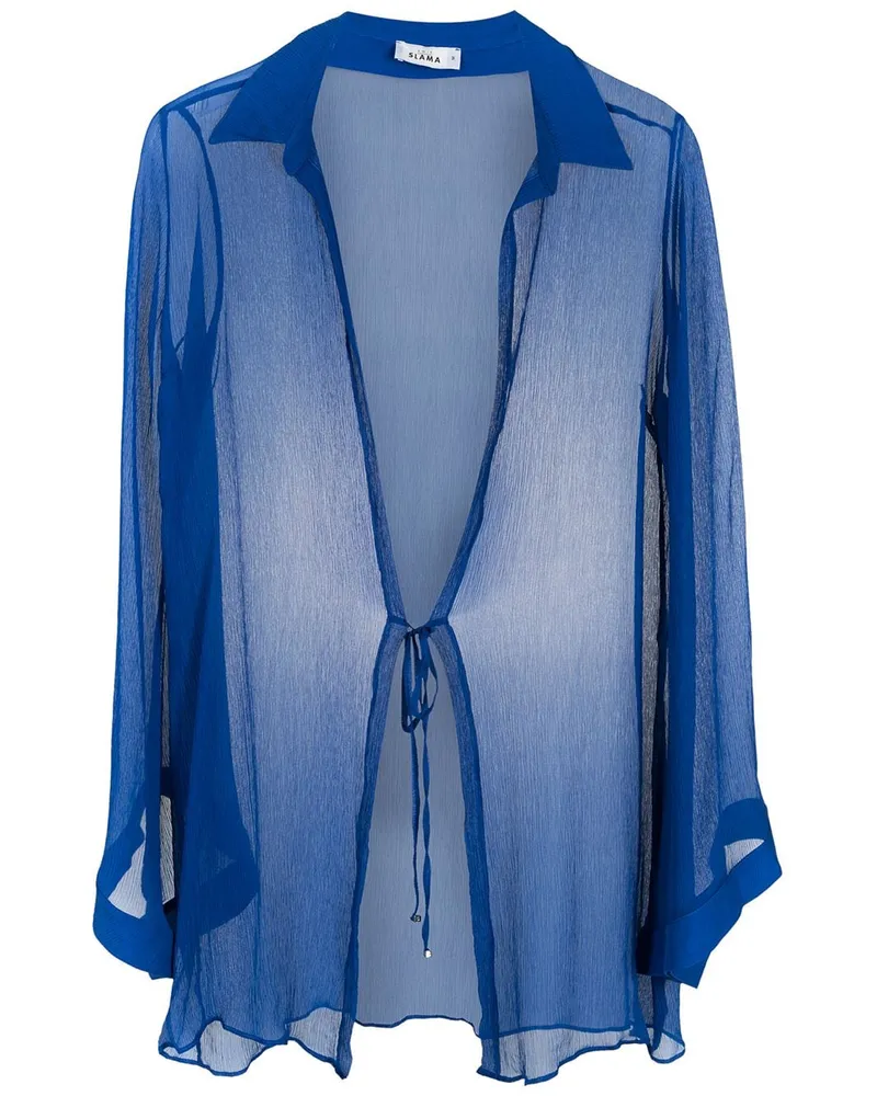 Amir Slama Saida de Praia Kaftan - Blau Blau