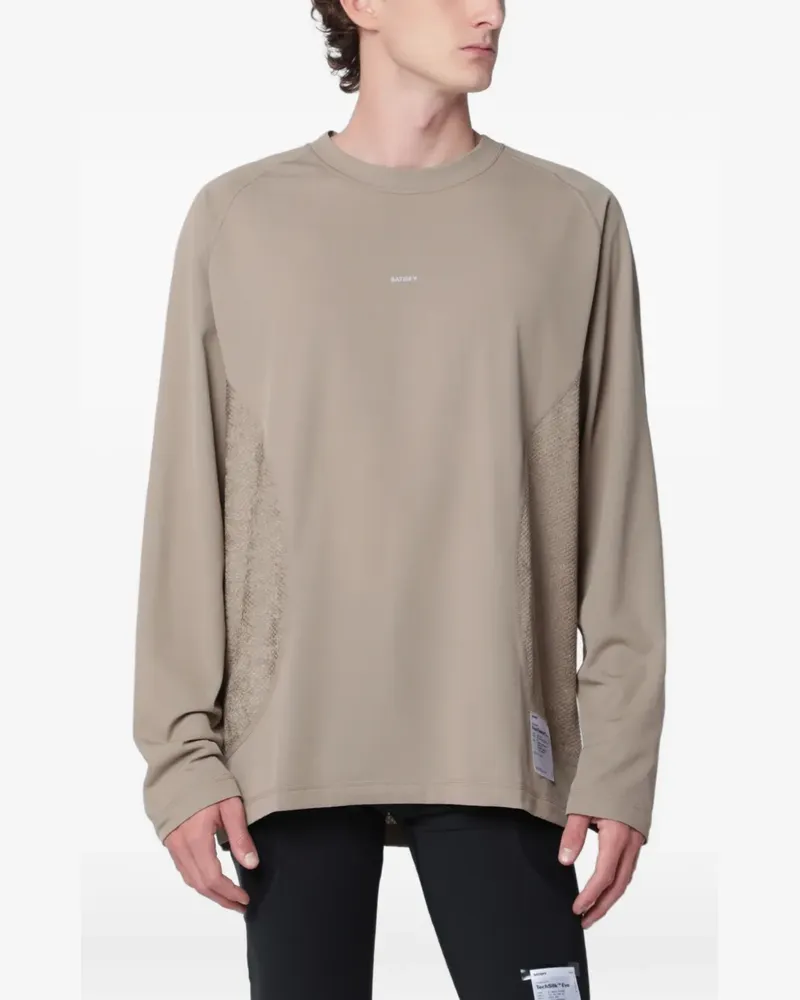 Satisfy FuzzFleece™ Octa long-sleeve T-shirt - Nude Nude