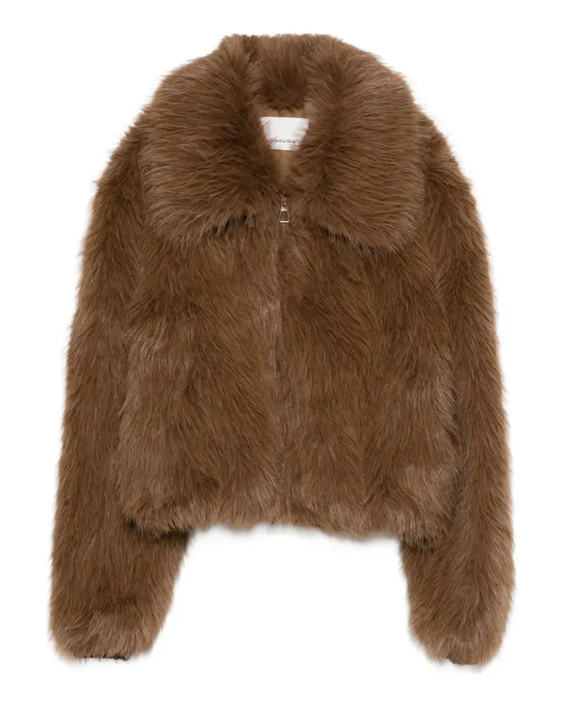 FRANKIE Shop Jacke mit Reißverschluss - Braun Braun