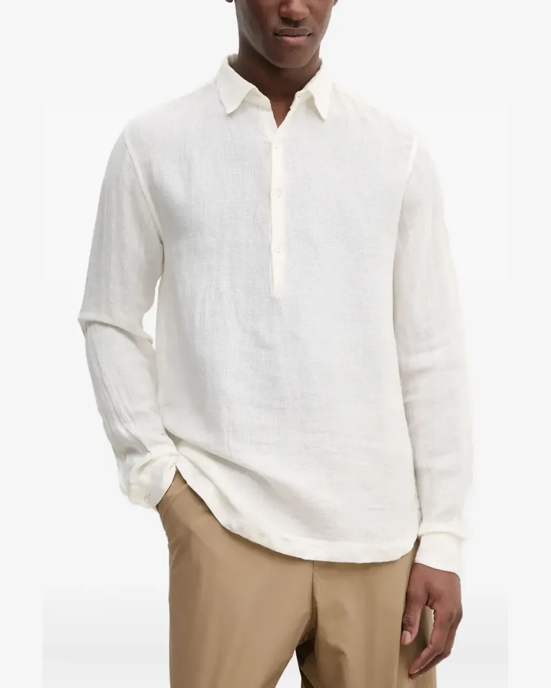BARENA Langärmeliges Poloshirt - Weiß Weiß