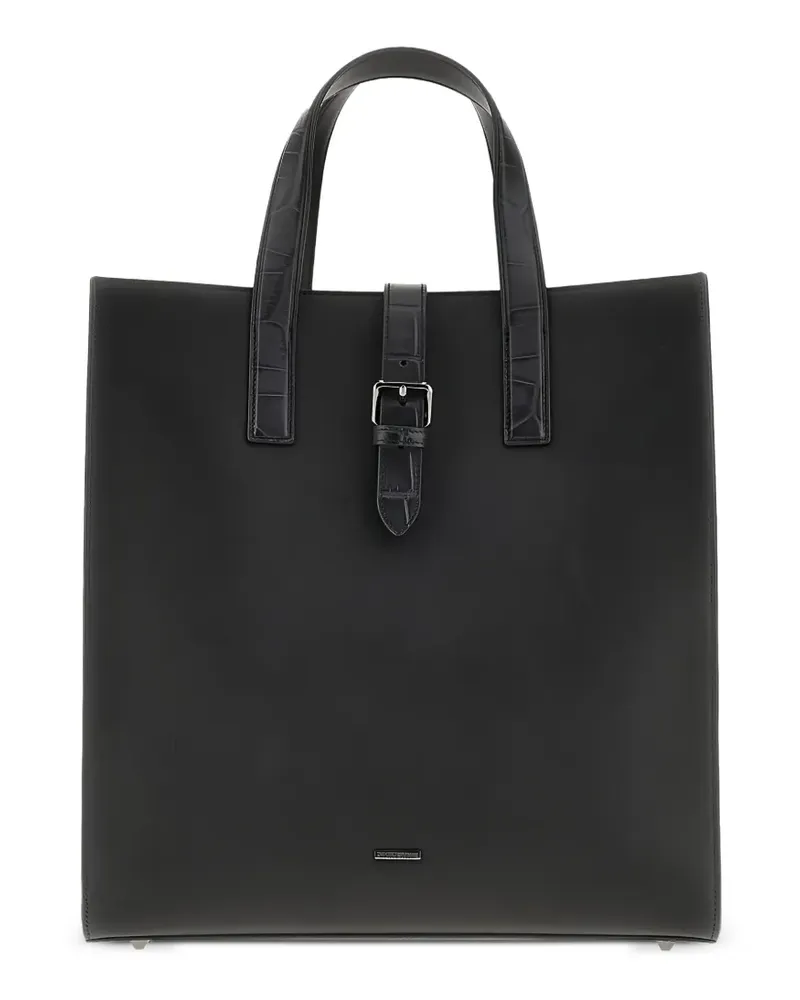 Emporio Armani Handtasche aus Leder - Schwarz Schwarz