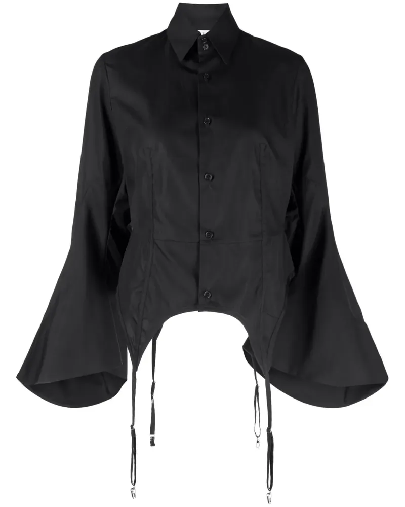 Noir Kei Ninomiya Hemd mit Hosenträgern - Schwarz Schwarz