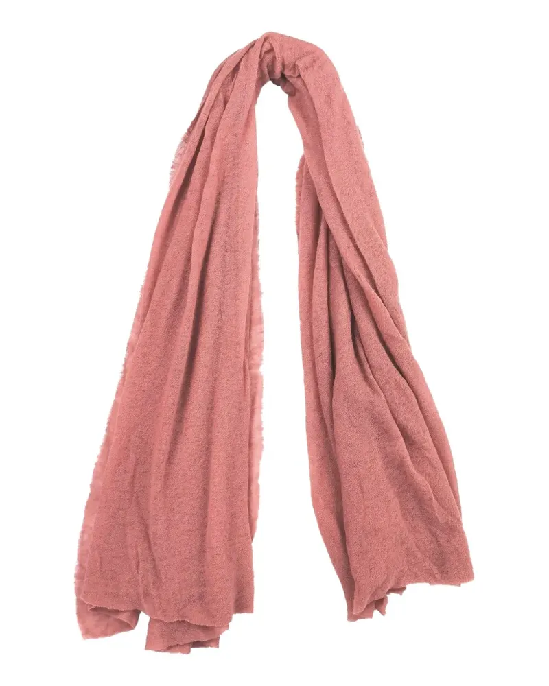 Botto Giuseppe small raw-edge cashmere scarf - Rosa Rosa