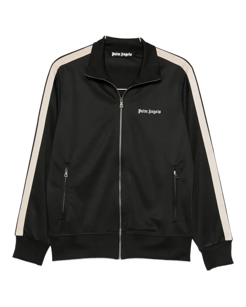 Palm Angels embroidered-logo zip-up sweatshirt - Schwarz Schwarz