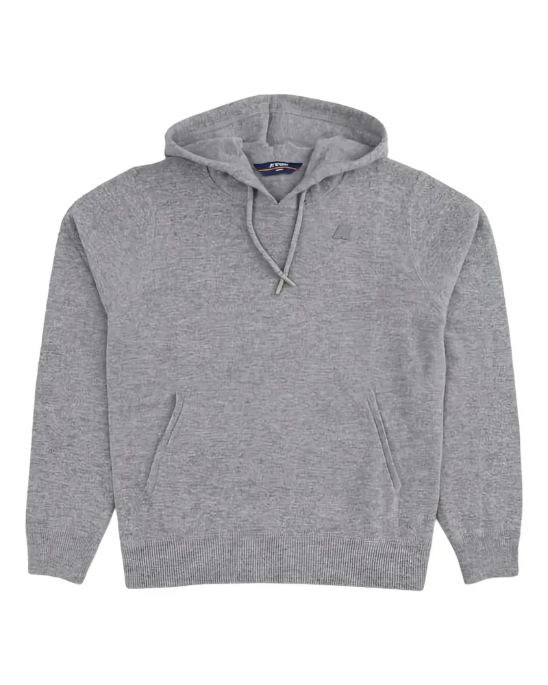 K-Way logo-patch hoodie - Grau Grau