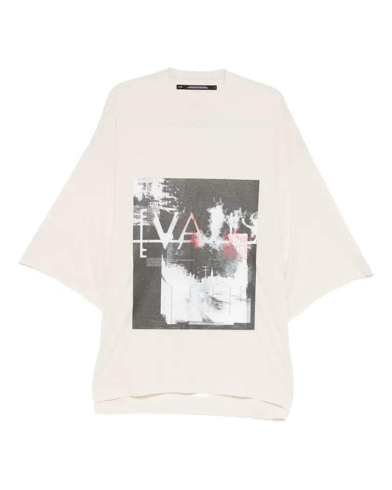 Julius graphic-print T-shirt - Nude Nude