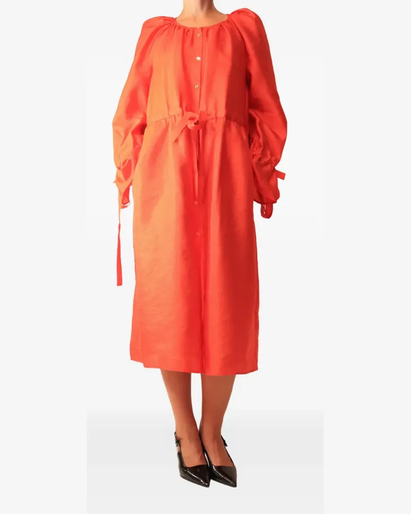 Stine Goya button-down midi dress - Rot Rot