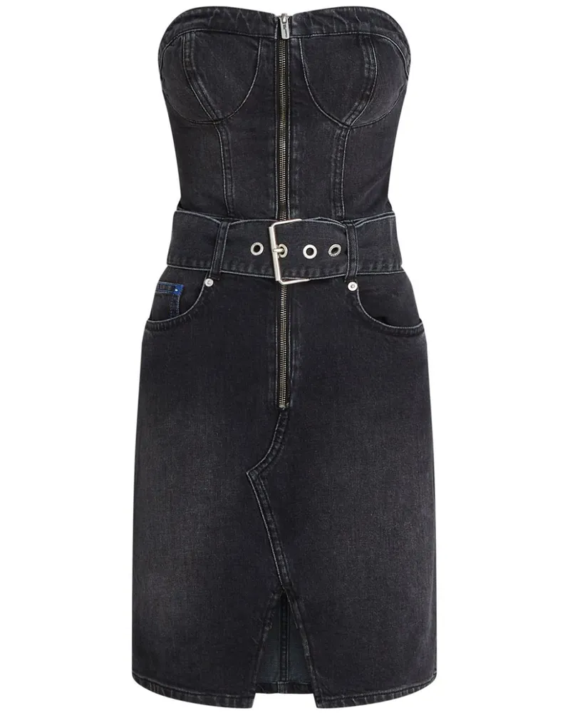 Karl Lagerfeld Bandeau-Jeanskleid - Schwarz Schwarz