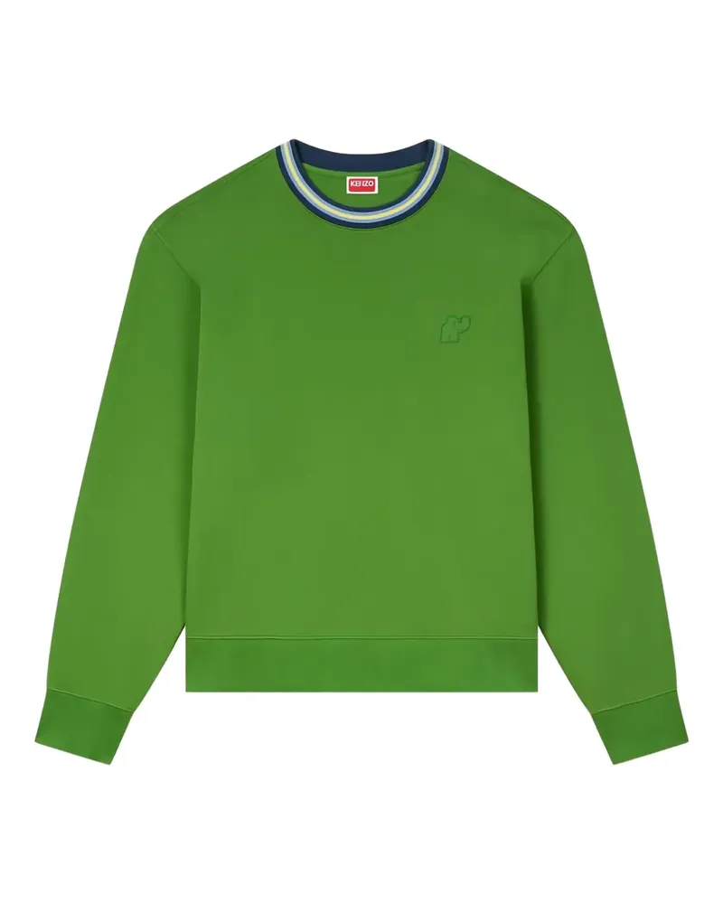 Kenzo embroidered Trimmed sweater - Grün Grün
