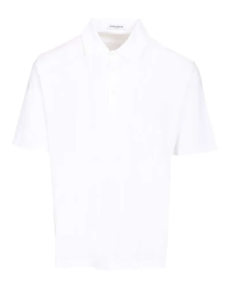 Al Duca D’Aosta 1902 short-sleeve spread-collar polo shirt - Weiß Weiß
