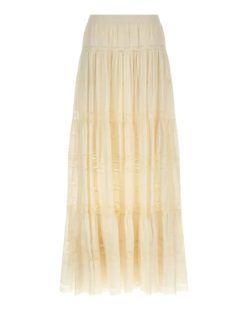 Ermanno Scervino lace insert maxi skirt - Nude Nude