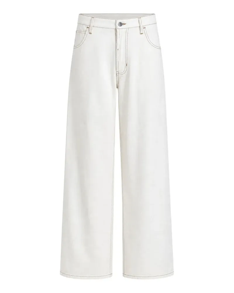 STORY mfg. Poetry patchwork jeans - Nude Nude