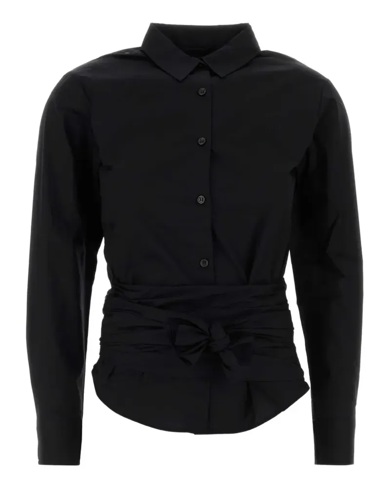 GIMAGUAS Ashley wrap-waist shirt - Schwarz Schwarz