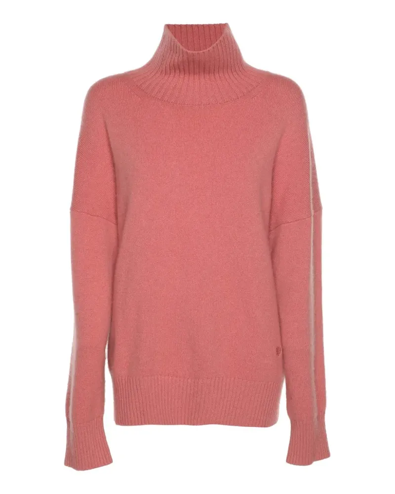 Maje Gerippter Rollkragenpullover - Rosa Rosa