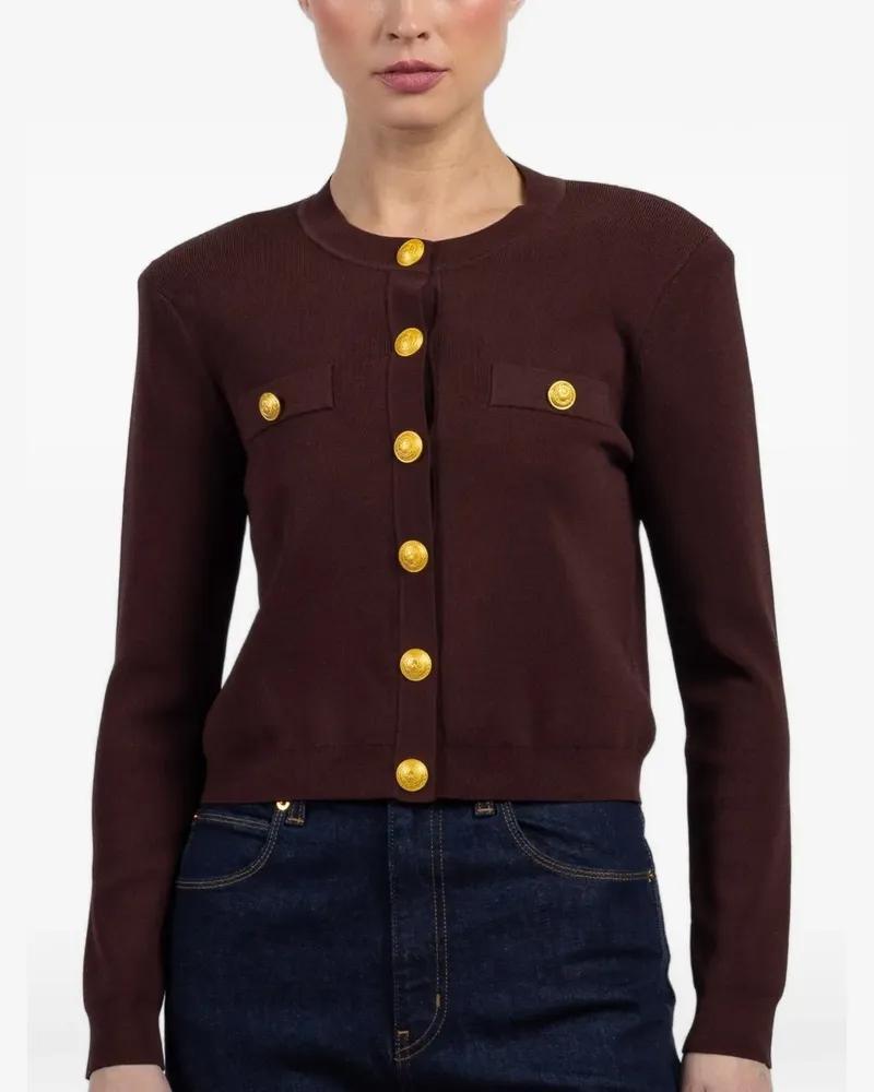 L'Agence button-fastening jacket - Braun Braun