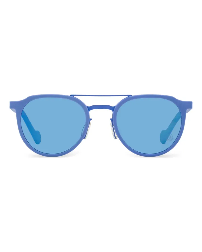 Moncler oval-frame sunglasses - Blau Blau