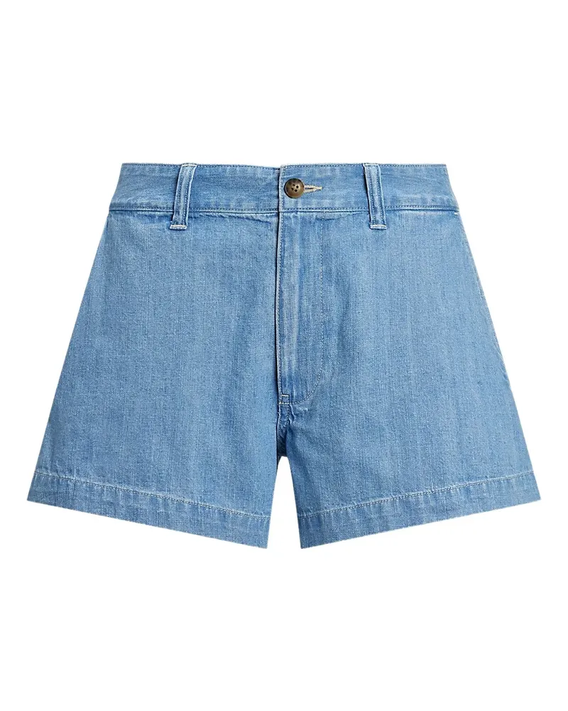 Ralph Lauren Hoch sitzende Jeans-Shorts - Blau Blau