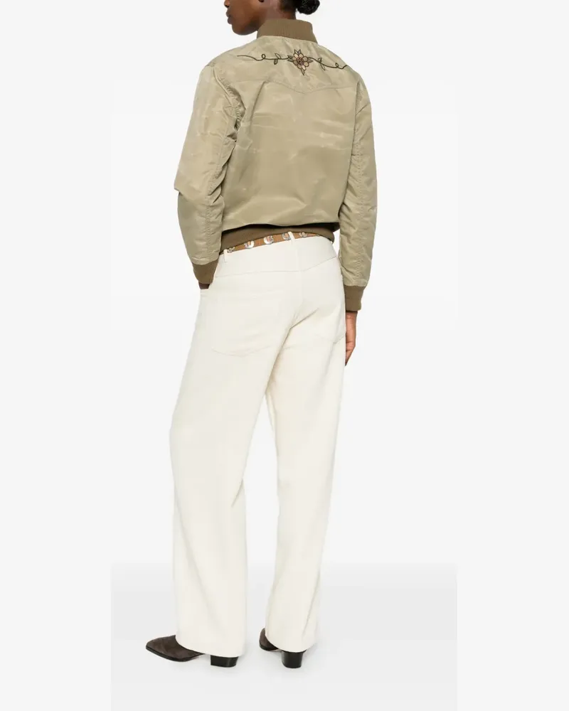 Filson embroidered bomber jacket - Grün Grün