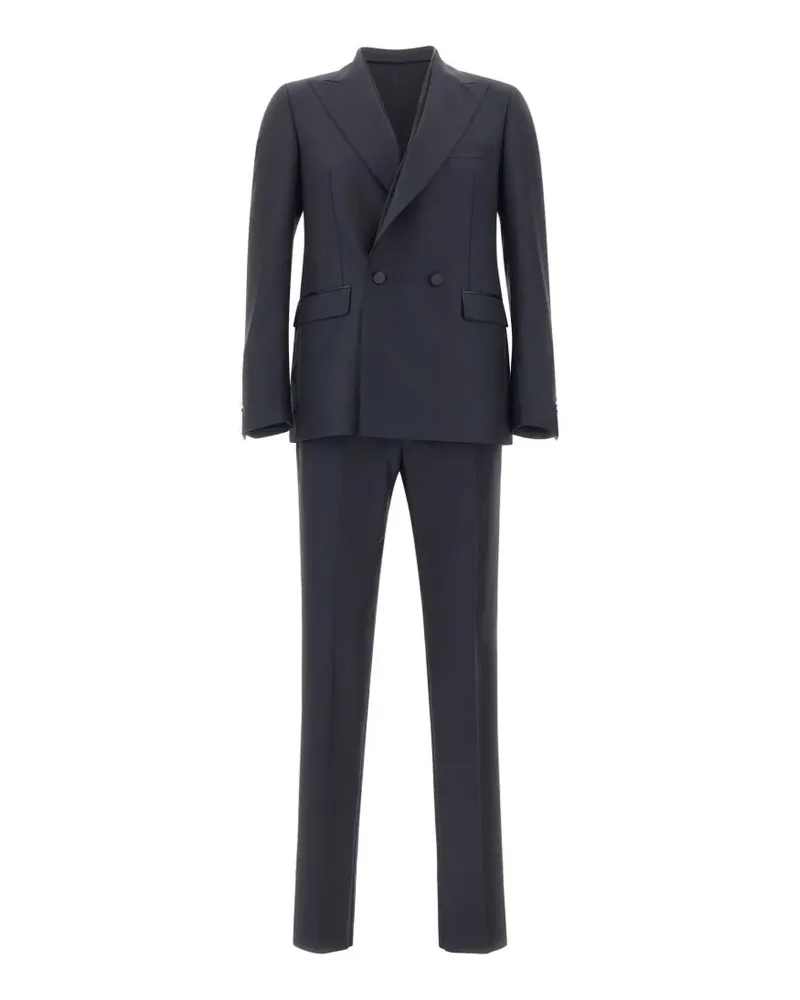 Tagliatore virgin wool suit - Blau Blau