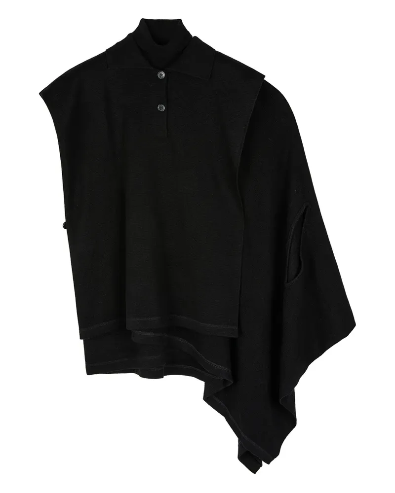 Ports 1961 Cape-Pullover mit Polokragen - Schwarz Schwarz