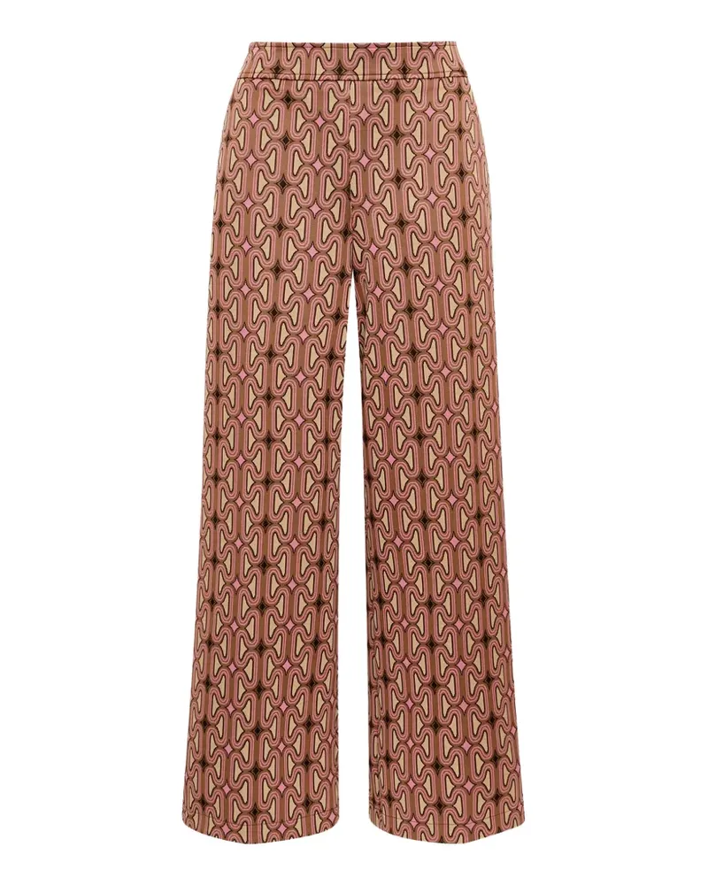 Maliparmi jacquard-knit flared trousers - Braun Braun