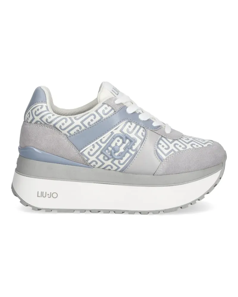 Liu Jo logo-detail platform sneakers - Blau Blau