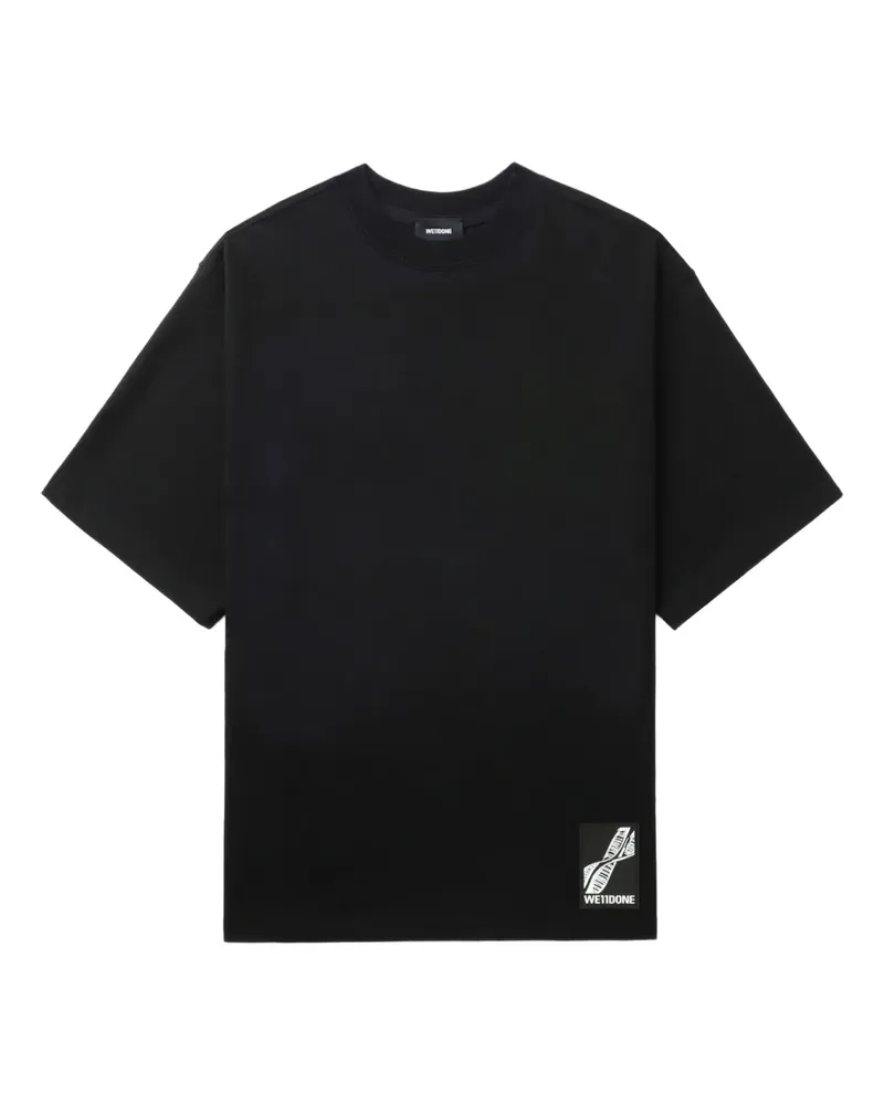 WE 11 DONE Klassisches T-Shirt - Schwarz Schwarz