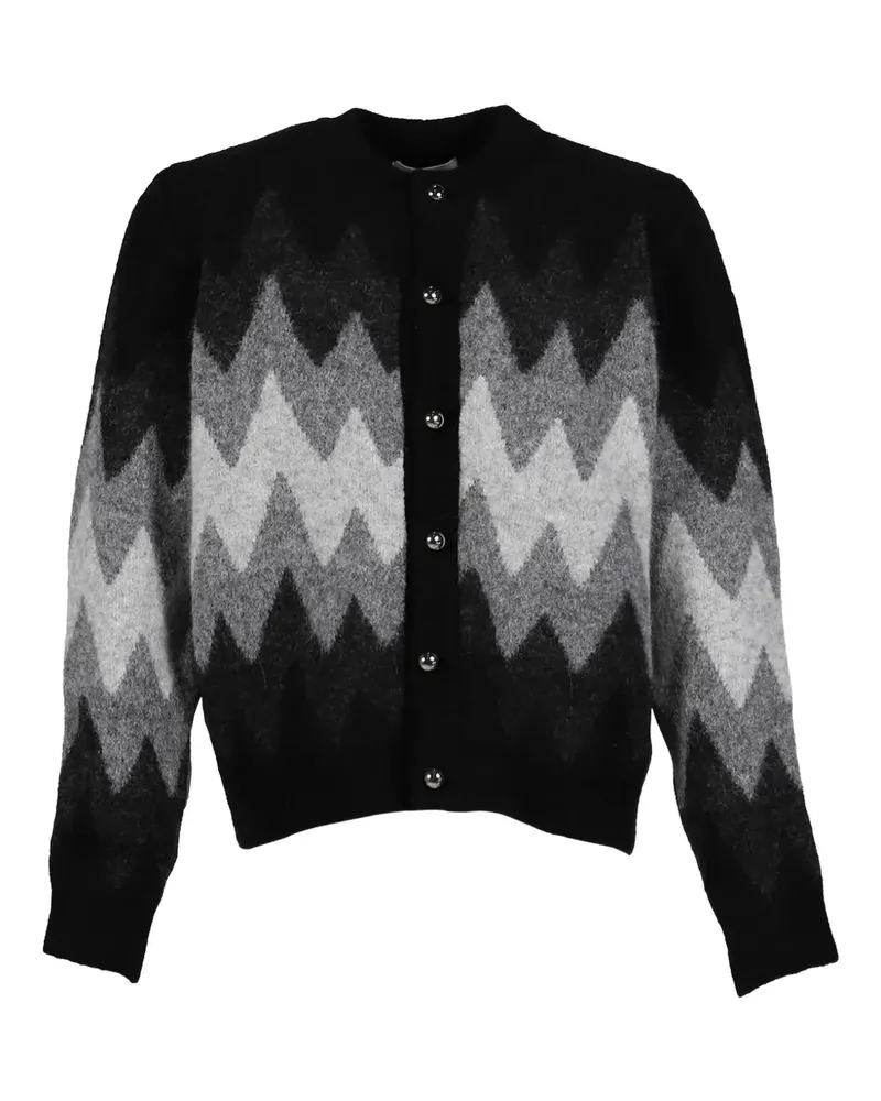 Ernest W. Baker zigzag cardigan - Schwarz Schwarz