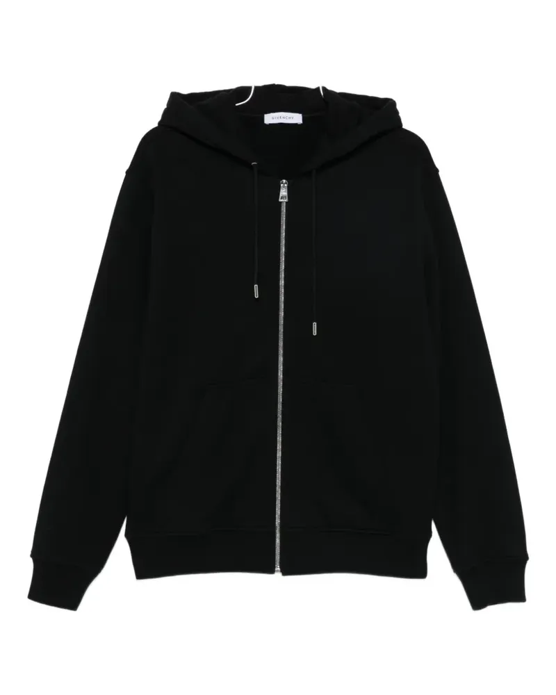 Givenchy logo-print zip-up hoodie - Schwarz Schwarz