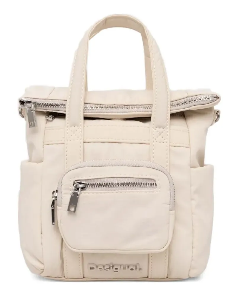 Desigual Gesteppter Voyager Rucksack mit Henkel - Nude Nude