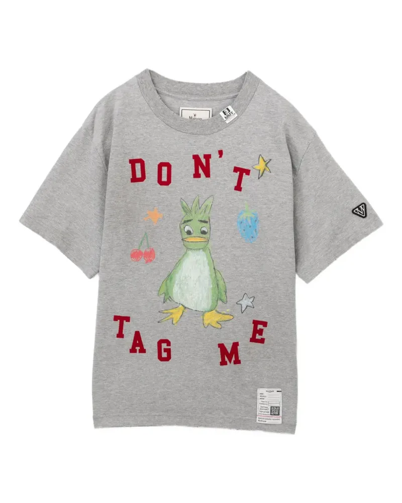 MIHARAYASUHIRO T-Shirt mit Logo-Print - Grau Grau