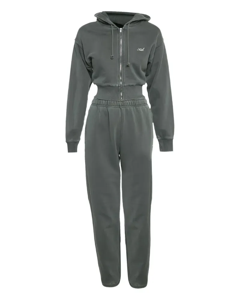 KITH full-zip hooded tracksuit - Grün Grün