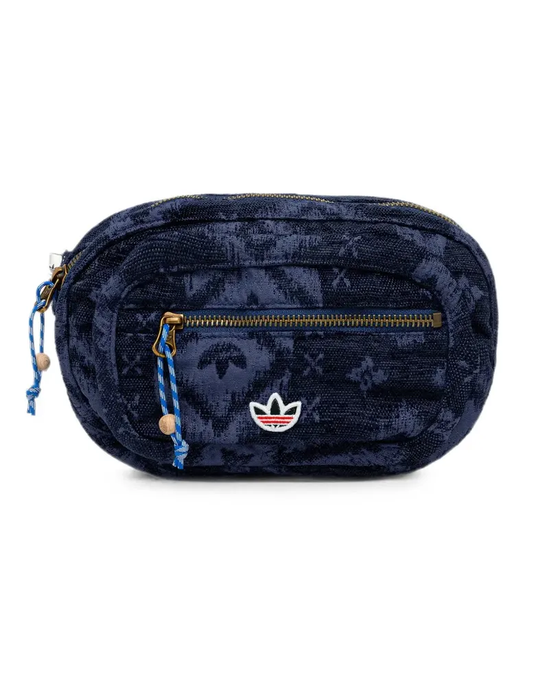 adidas x CLOT jacquard-logo belt bag - Blau Blau