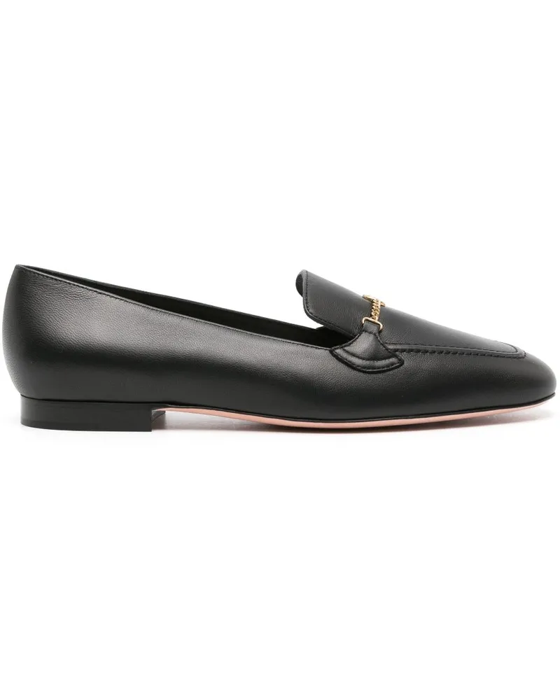Bally Emblem Loafer mit Kettendetail - Schwarz Schwarz