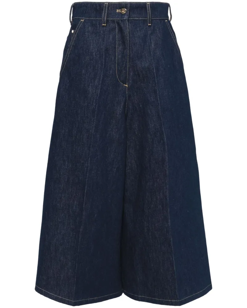 Patou Jeans mit weitem Bein - Blau Blau