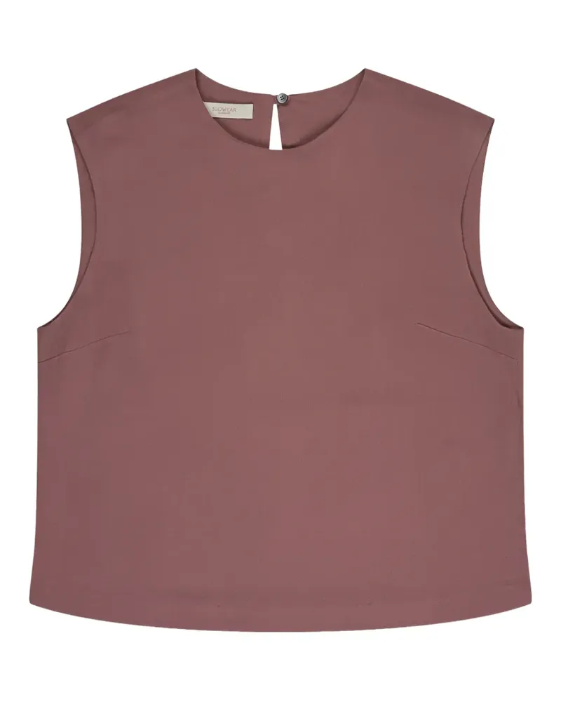 Glanshirt crew-neck blouse - Rosa Rosa