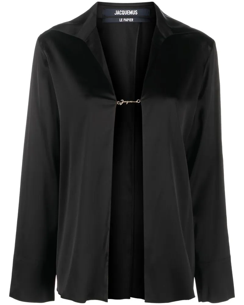 Jacquemus La Chemise Hemd - Schwarz Schwarz