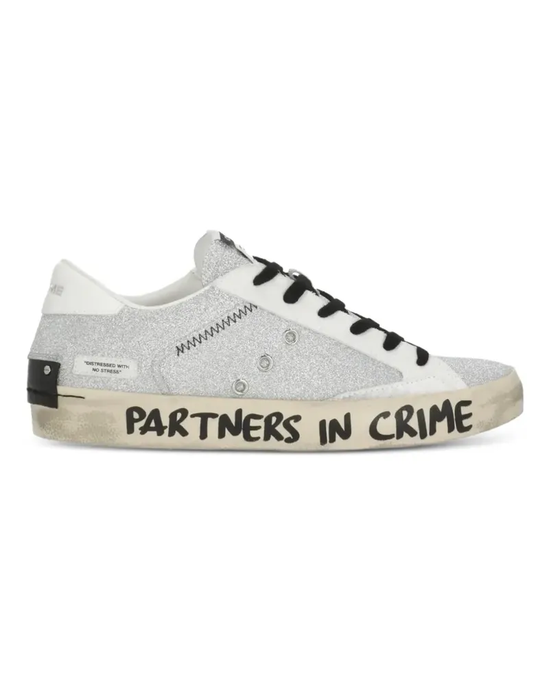 Crime lece-up sneakers - Silber Silber