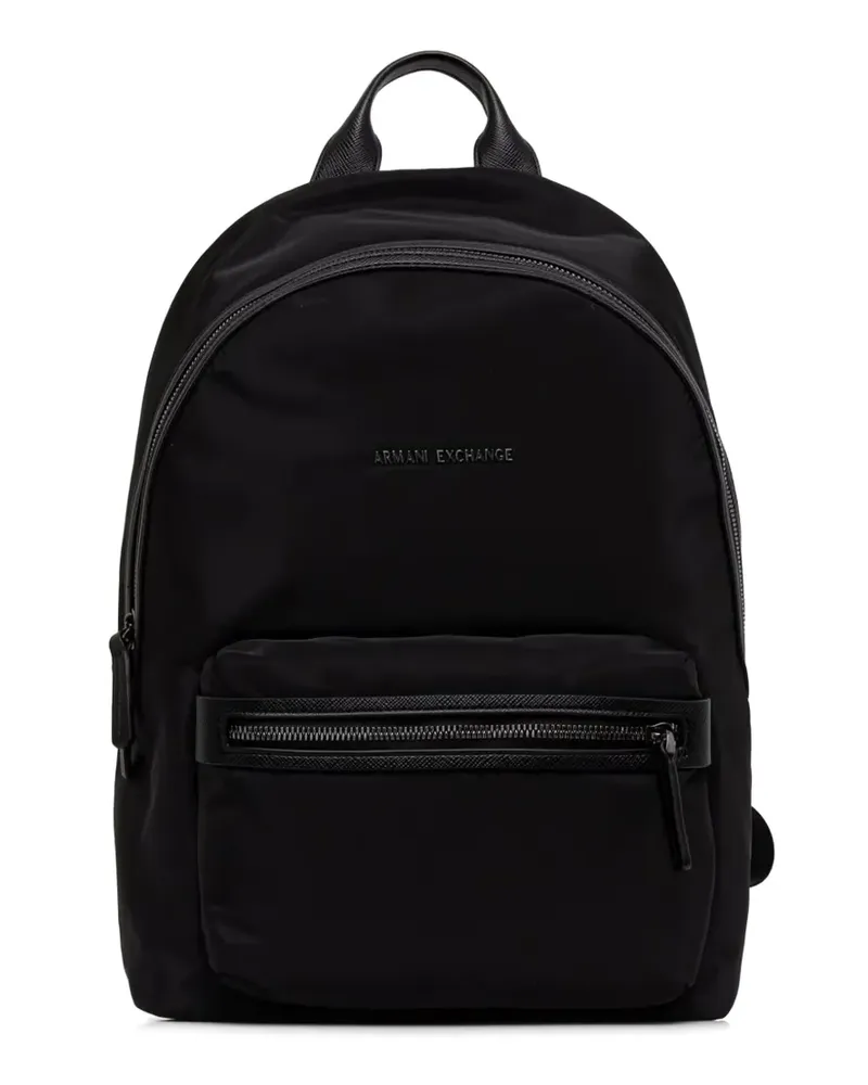 Armani Exchange Up For Party logo-detail backpack - Schwarz Schwarz