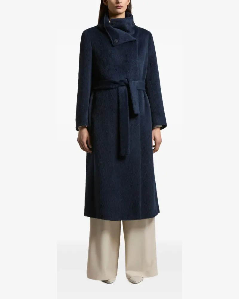 Peserico double-breasted coat - 060 BLUE 060