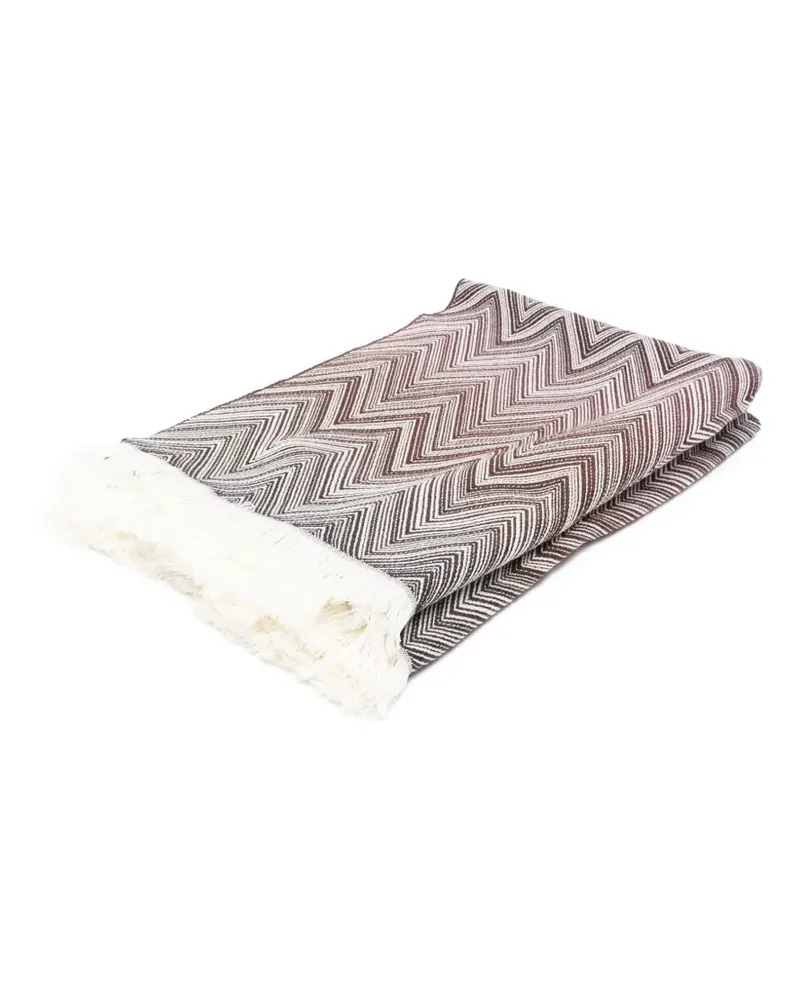 Missoni Home Timmy chevron fringed throw - Braun Braun