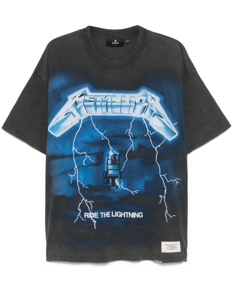 REPRESENT x Metallica Ride The Lightning T-Shirt - Grau Grau
