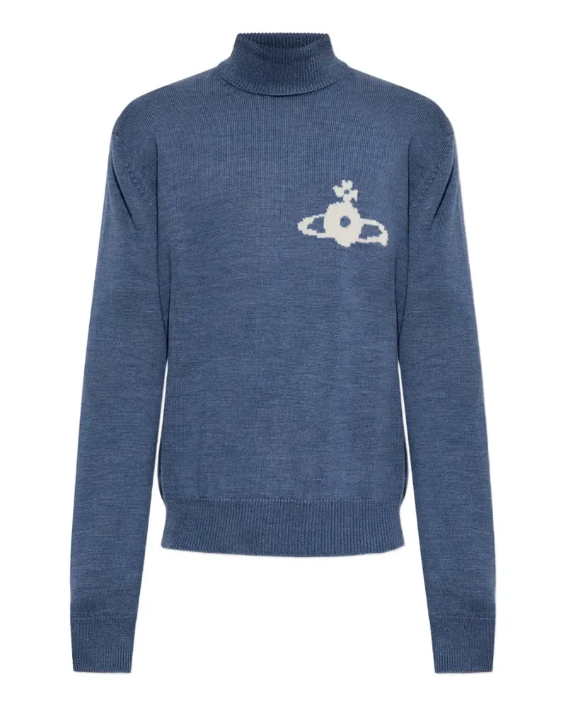 Vivienne Westwood Pullover mit Orb-Intarsie - Blau Blau