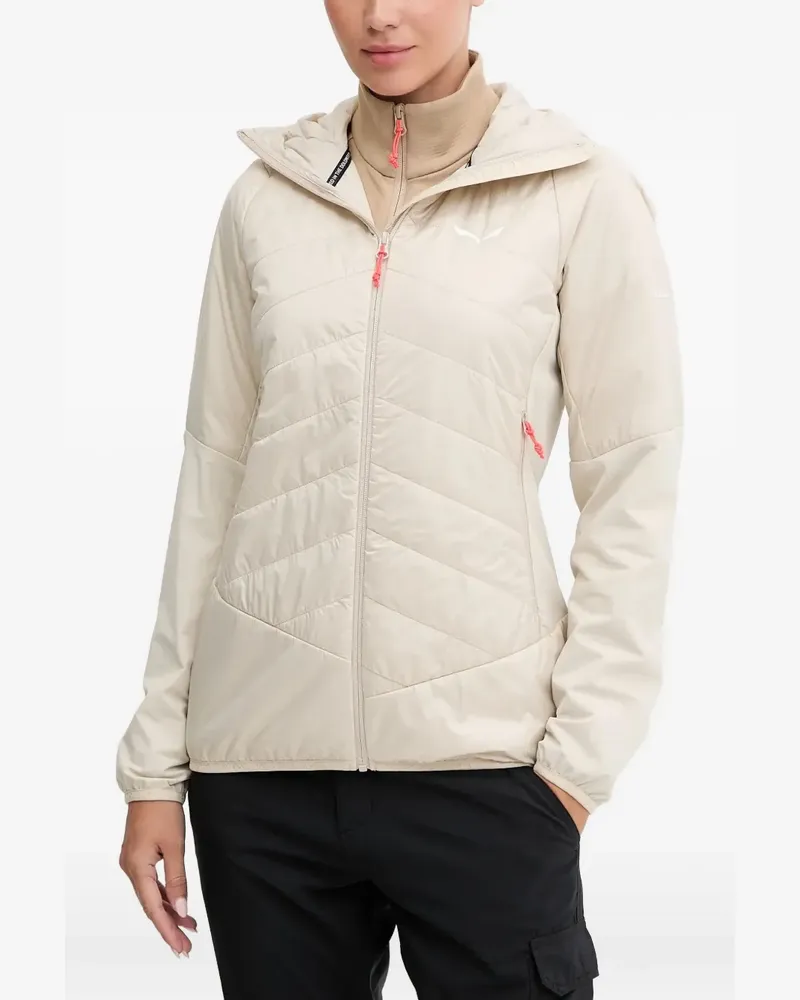 Salewa Gesteppte Ortles Hybrid Kapuzenjacke - Nude Nude