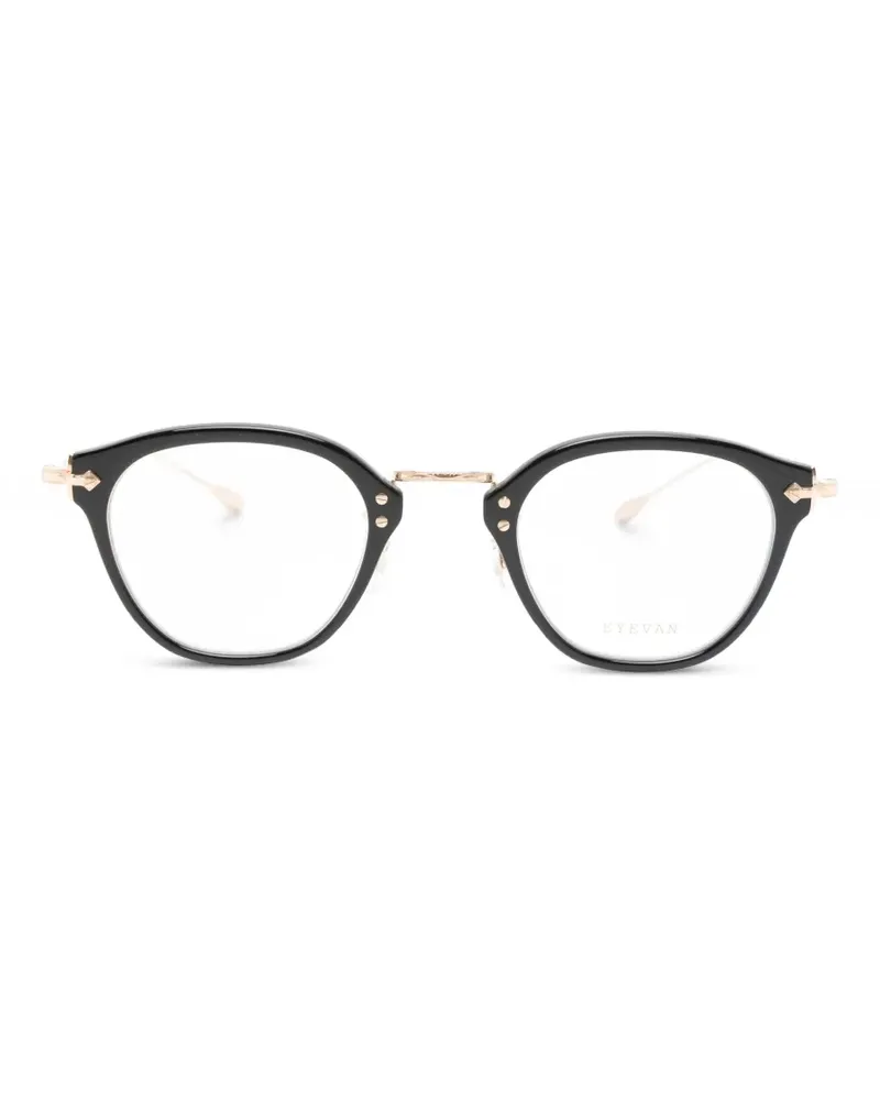 EYEVAN 7285 Runde Brille - Schwarz Schwarz
