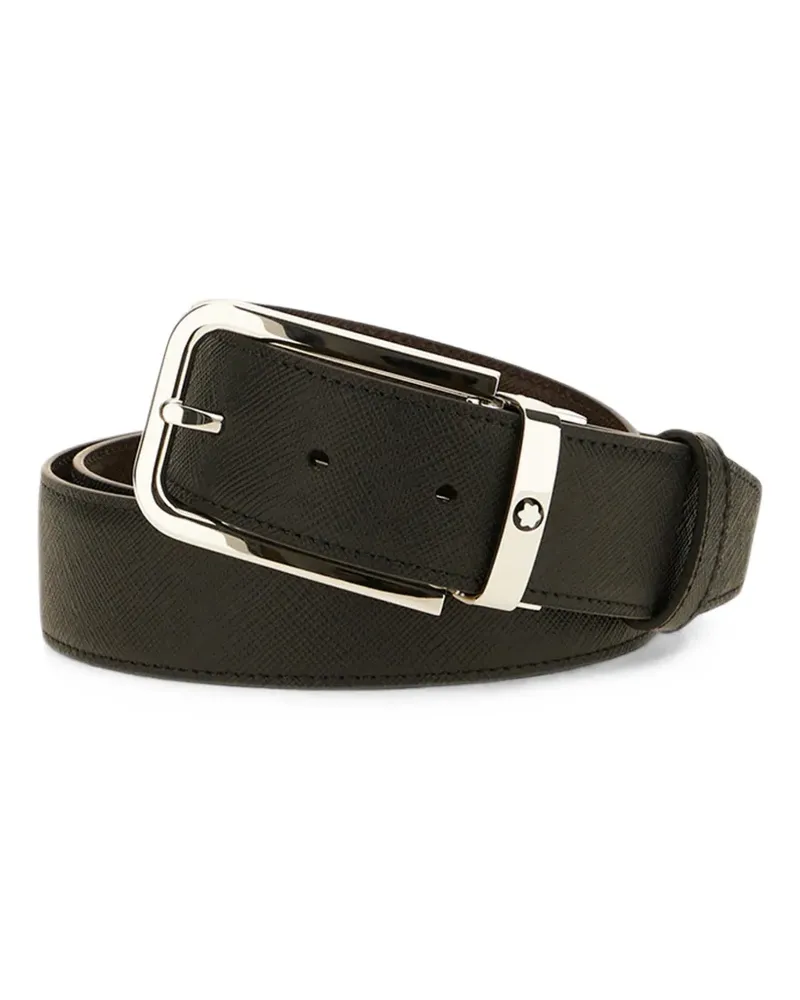 Montblanc reversible sartorial leather belt - Schwarz Schwarz
