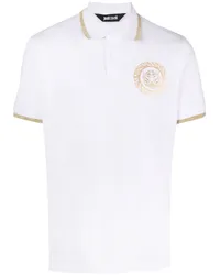 Just Cavalli Poloshirt mit Logo-Print Weiß