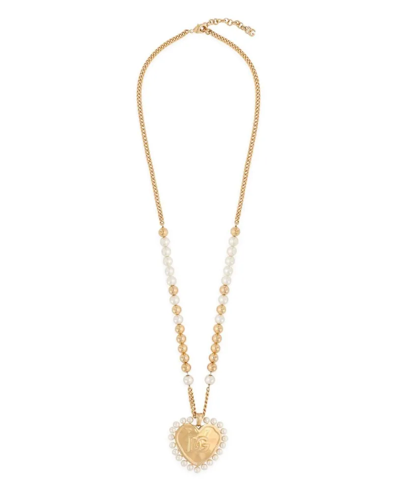 Dolce & Gabbana Halskette mit Herzanhänger - Gold Gold
